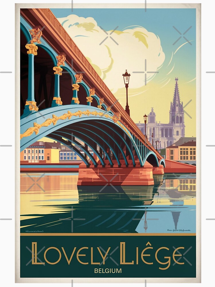 Liege Vintage Travel Poster by TravelerRat