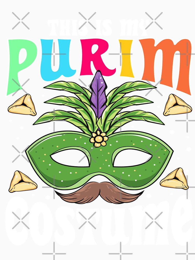This Is My Purim Costume Jewish Festival Mask Party Holiday by daucanmo12