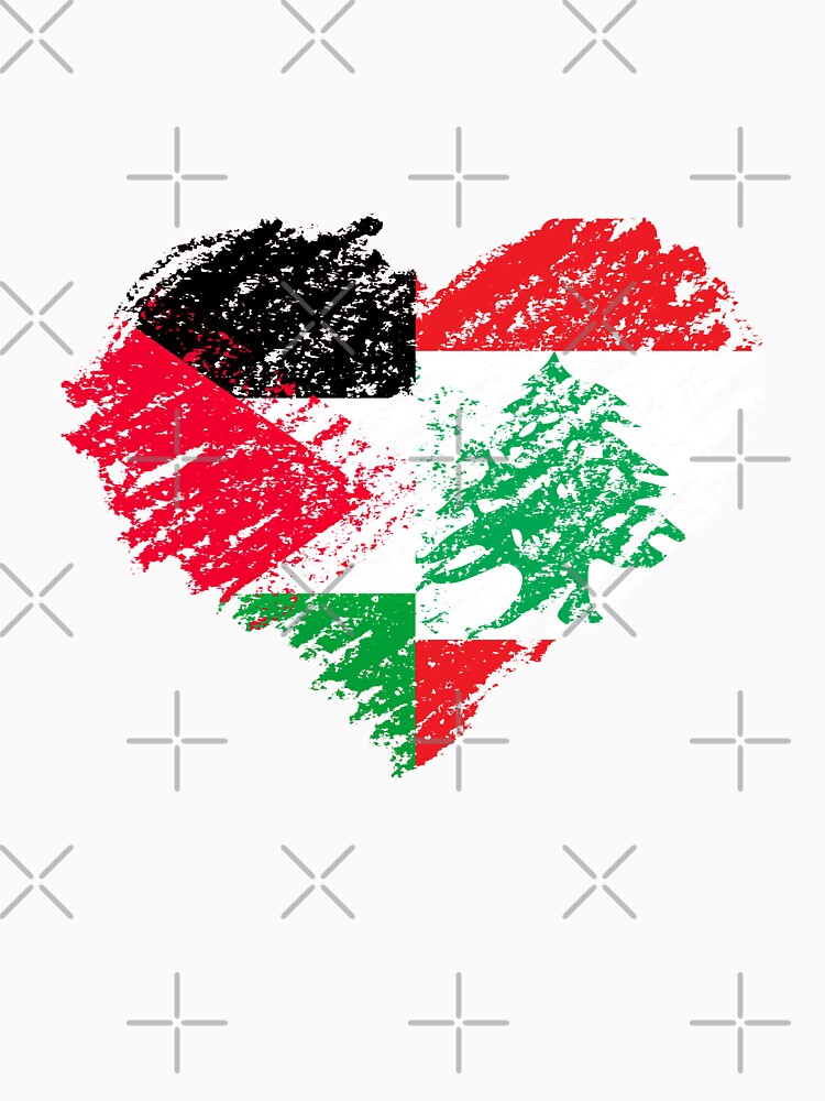 Lebanon Palestine flag Scribble by Mo5tar