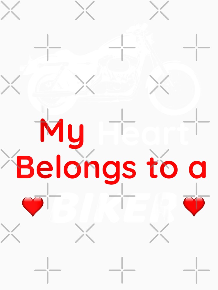 Valentine's Day Heart Belongs to Biker Motorcycle Lover by ArnaBaybasin