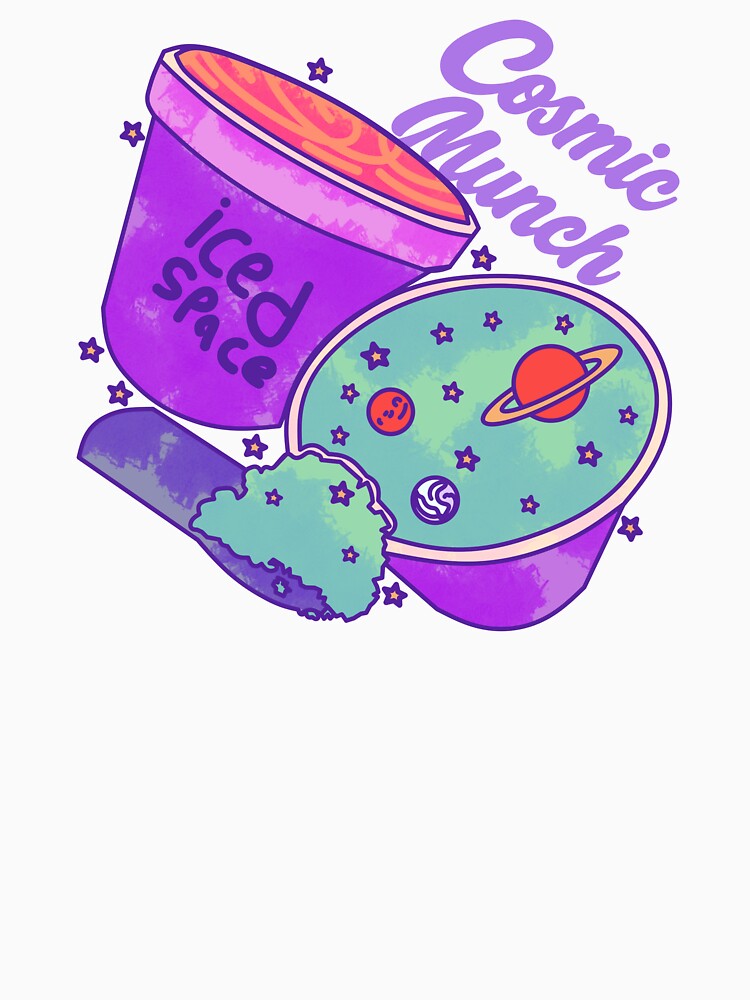 Cosmic Munch Ice Cream Galaxy Vibes by HumorInHues