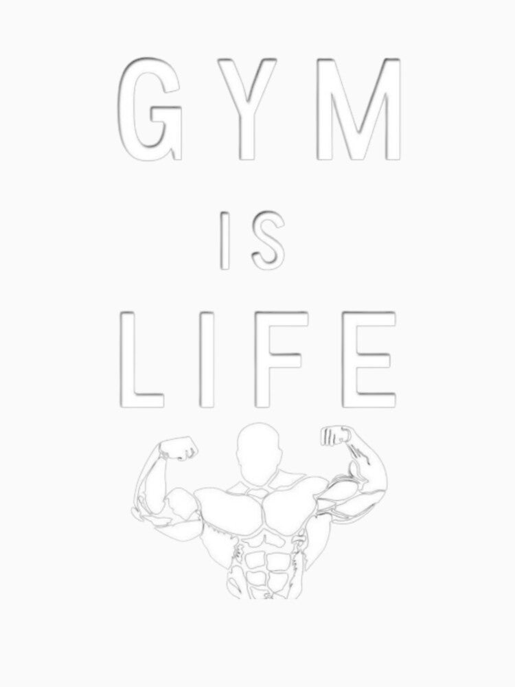 GYM IS LIFE Classic T-shirt by DesignDreamerr