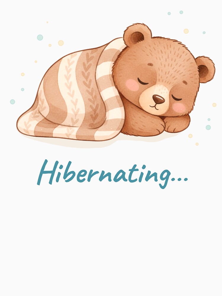 Sleeping Bear Hibernating Soft Days Series by HumTumMe
