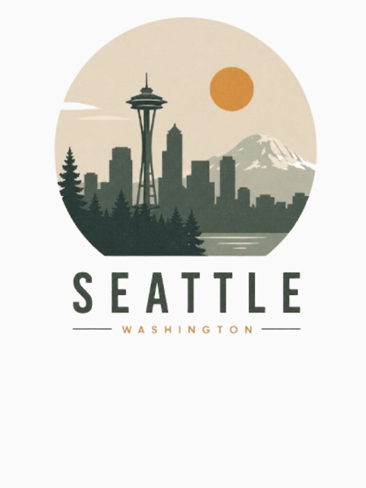 Seattle, Washington Apparel - Tshirt, Sweatshirts, Long Sleeve, Hats, Stickers by projectbadass