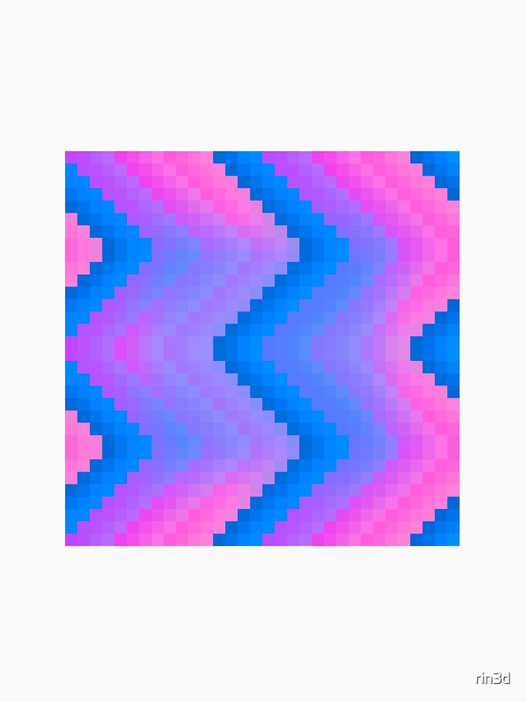Cotton Candy Pixel Zigzag Pattern by rin3d