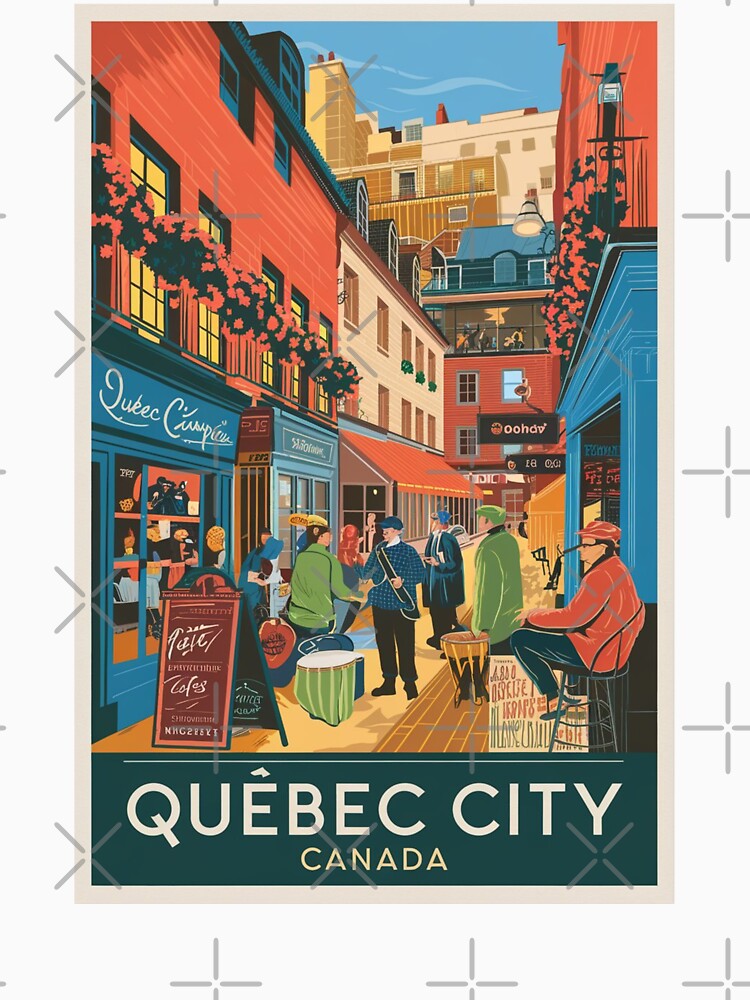 Quebec Vintage Travel Poster by TravelerRat