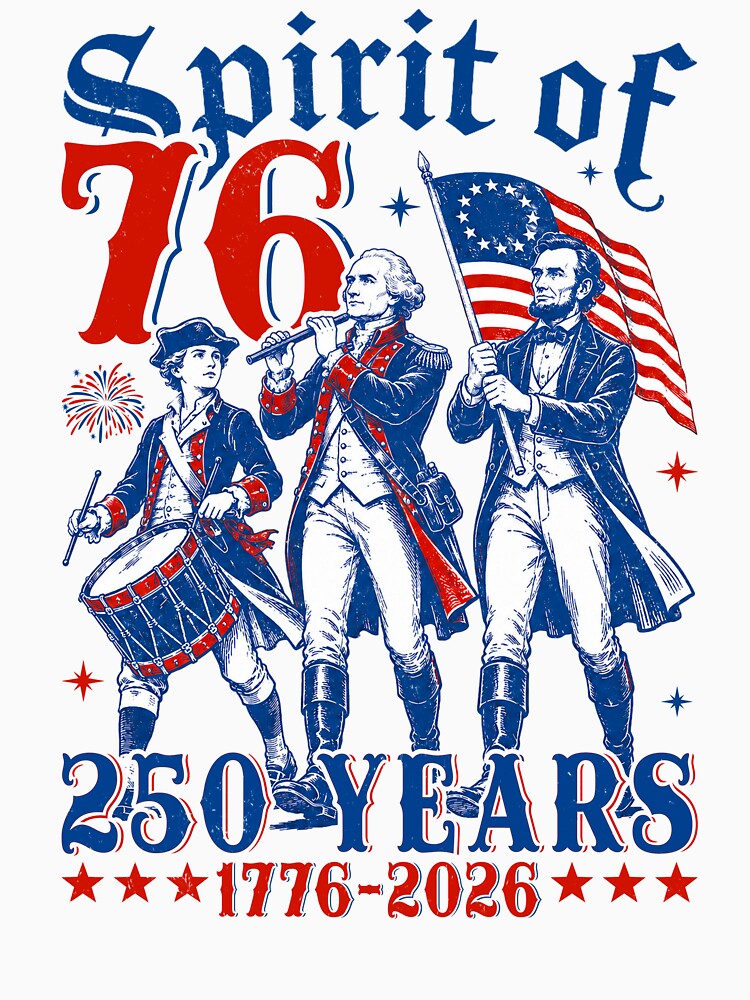 Patriotic Drummer Spirit of 76 America 250 Years of Freedom by elongatedjazz