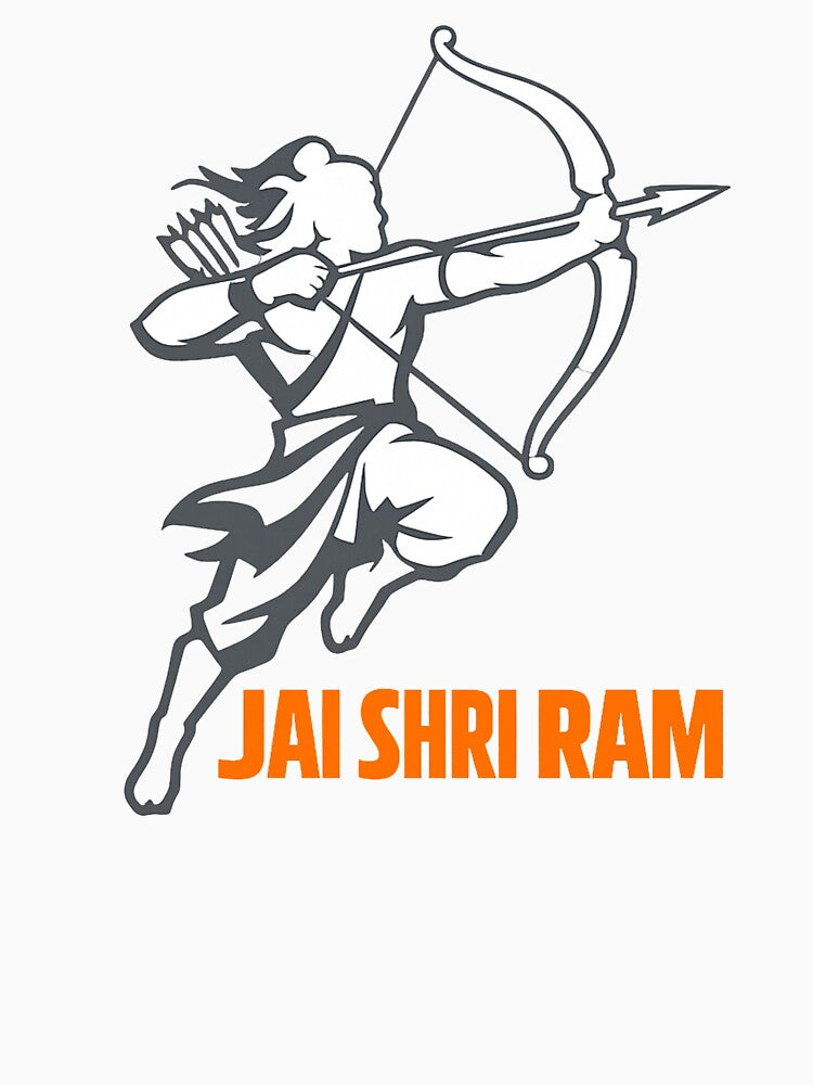 Jai Shri Ram Minimalist Design by PixieArtStudio