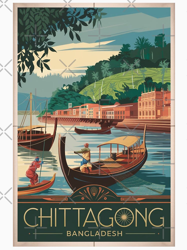 Chittagong Vintage Travel Poster by TravelerRat