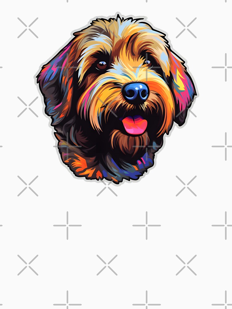 Soft-coated Wheaten Terrier in WPAP style by CUTEDOGGIEZ