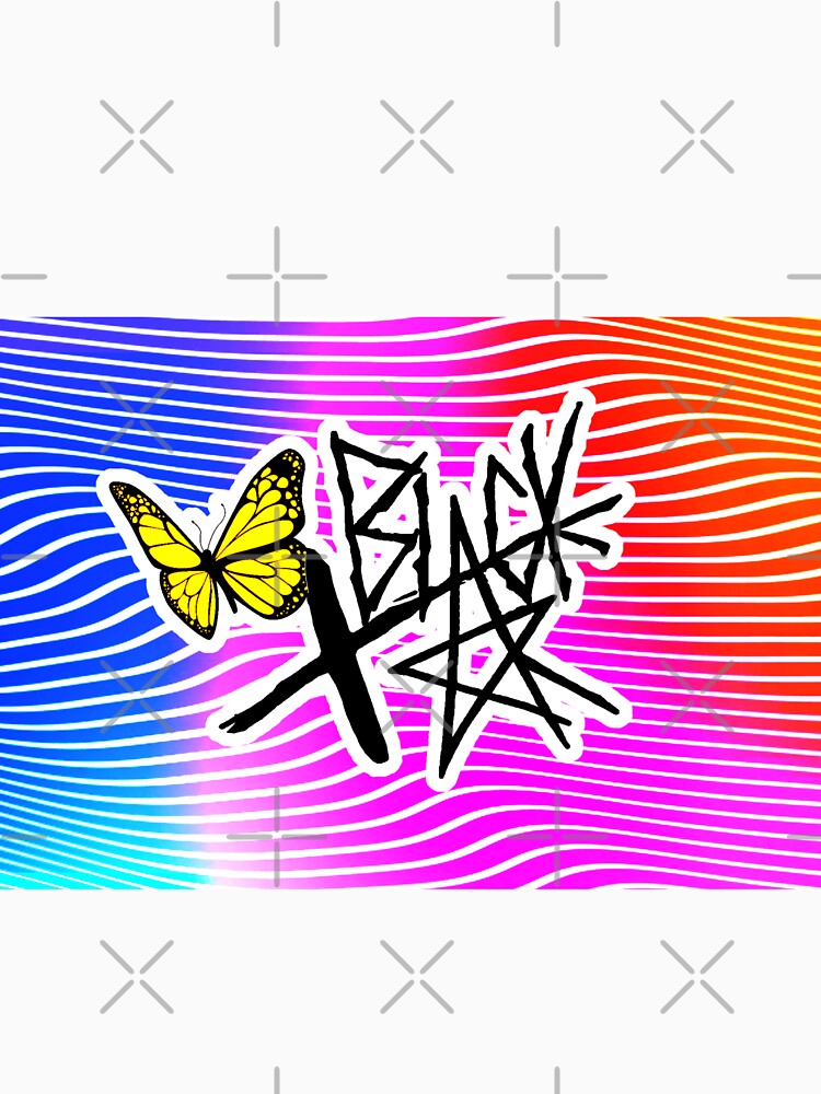 xBLACKSTAR FADED WAVY ORANGE AND BLUE STRIPES by xBLACKSTAR