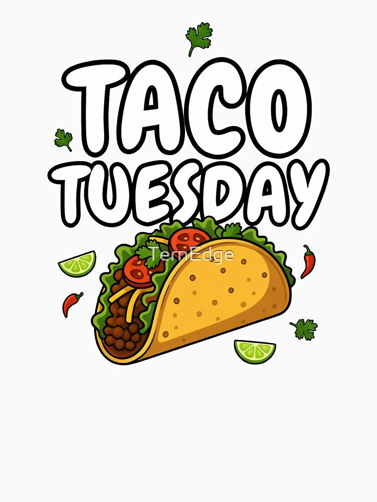 Taco Tuesday Cartoon Taco by TernEdge