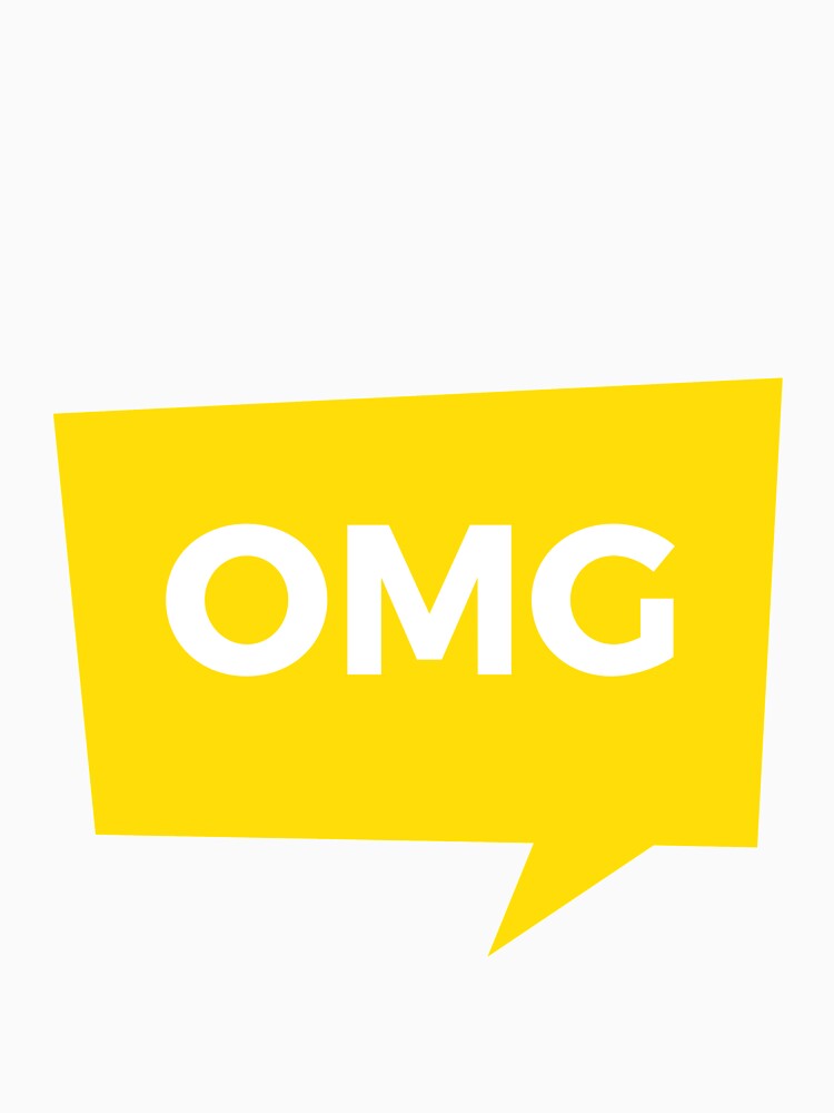 OMG OH My GOD Yellow  Novelty Design by popotamfriends