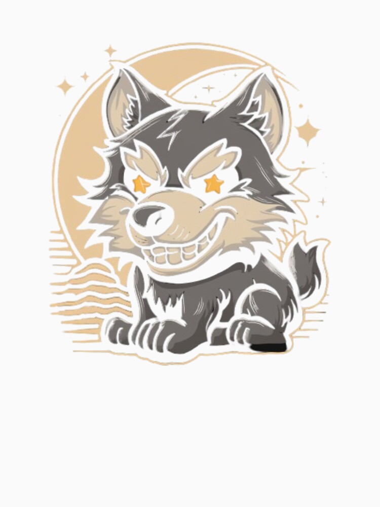 Retro Wolf Graphic - 90s Nostalgia Oversized Unisex Top by TrendTrove1