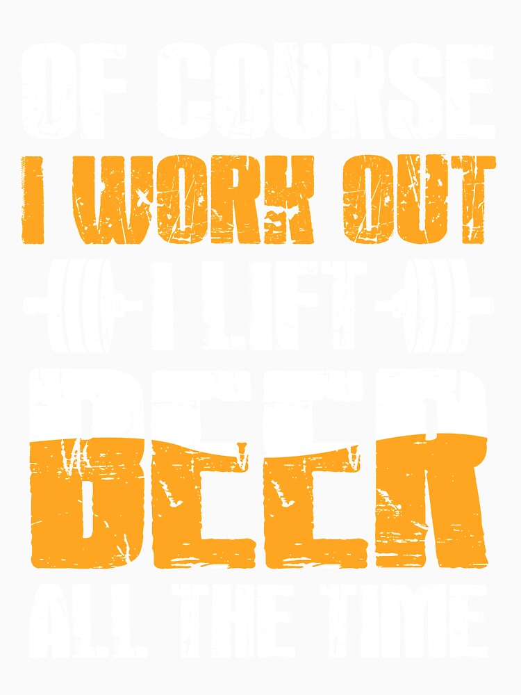 Funny Beer Work Out Humor Drinking Exercise Joke by mmos