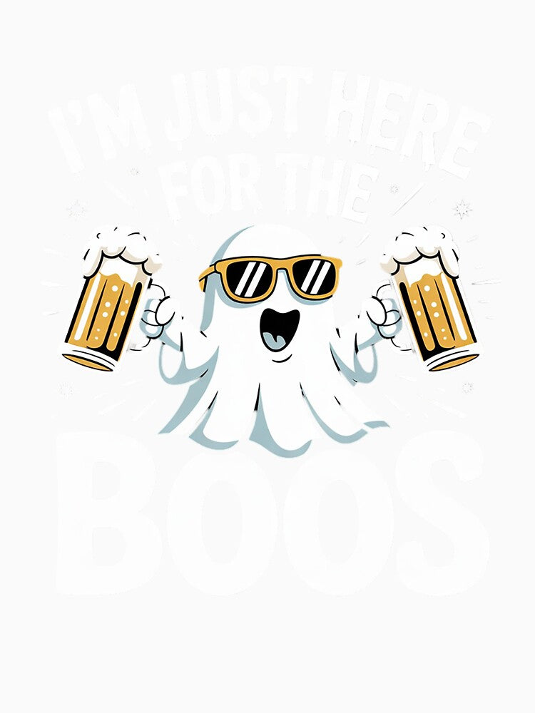 I'm Just Here For The Boos Halloween Ghost Beer Crew men by KotexTemu