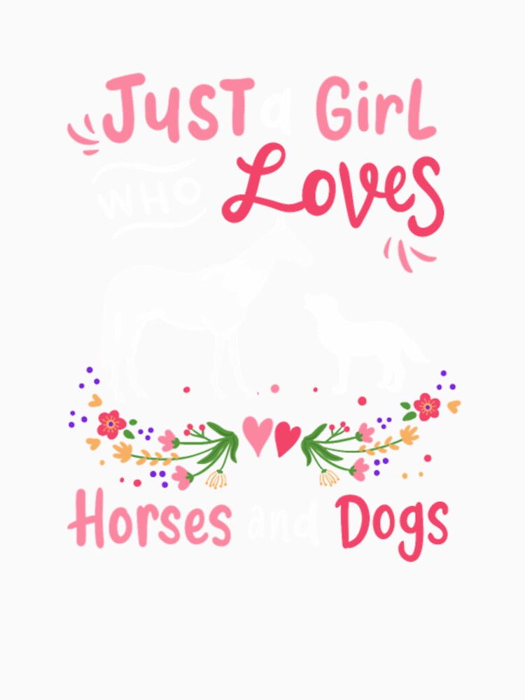 Horse Dog Horse Lover Dog Lover by PinkerBee