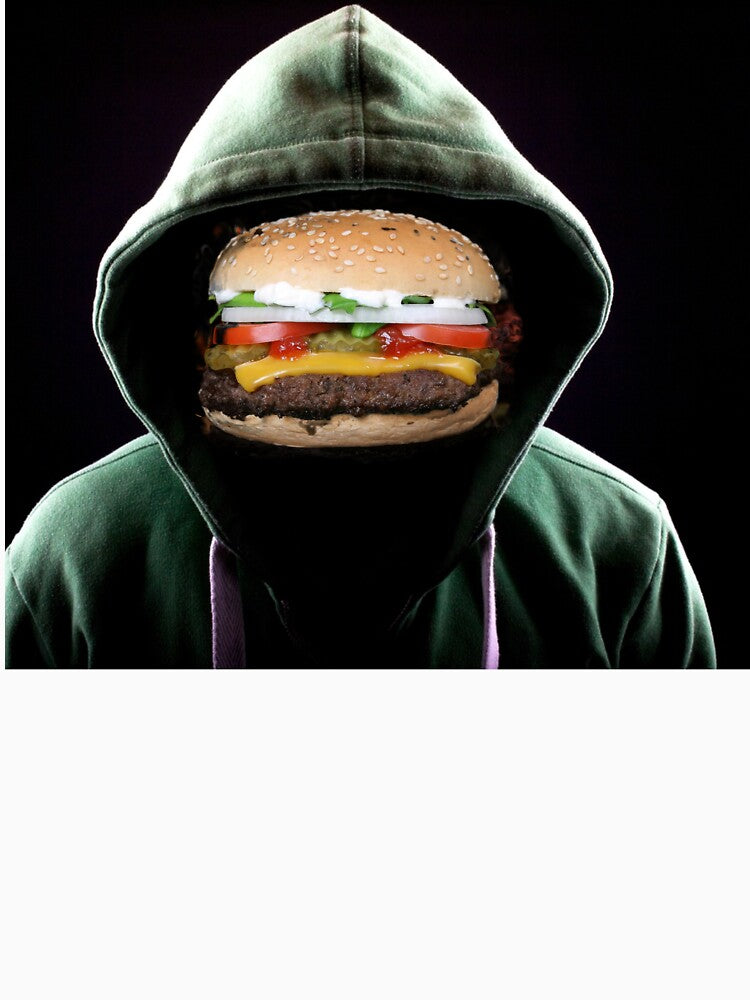 Burger Face by Surreallytee