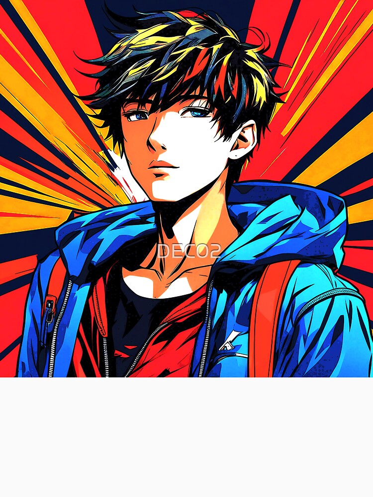 Pop Art Culture Street Hero Cartoon Boy by DEC02