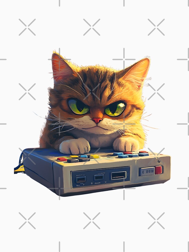 Gamer Cat Chill by AI-Only Creations