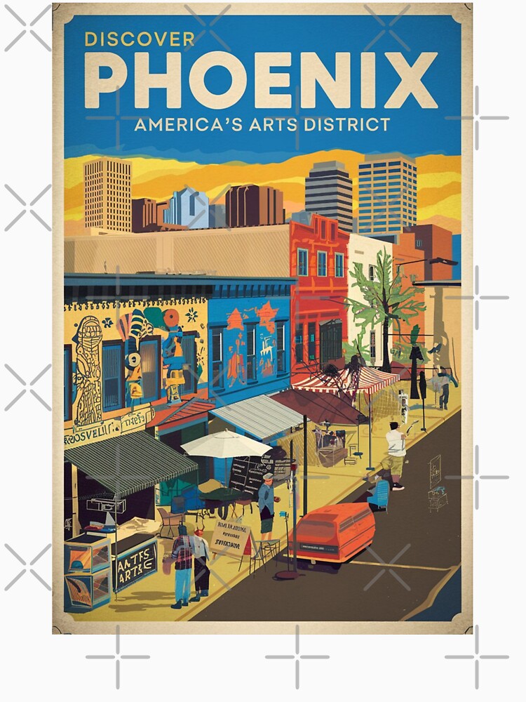 Phoenix Vintage Travel Poster by TravelerRat