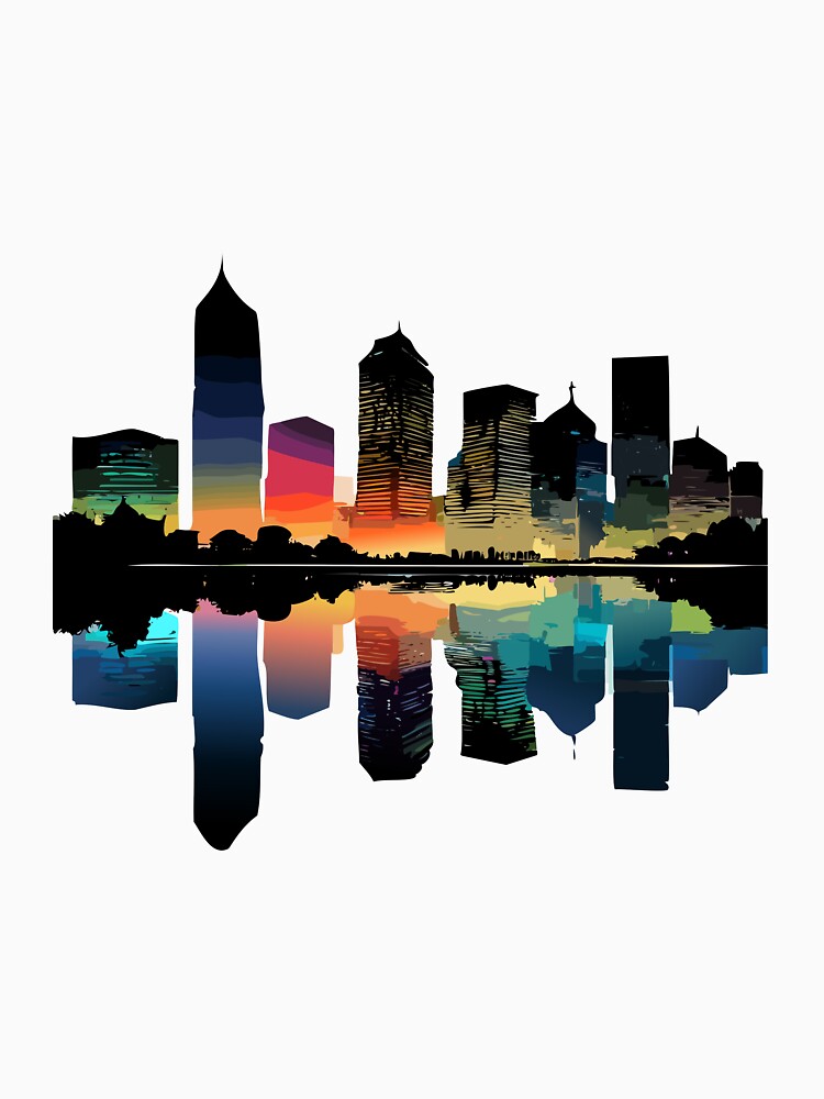 metropolis reflected in the water by Firas Aljazzar