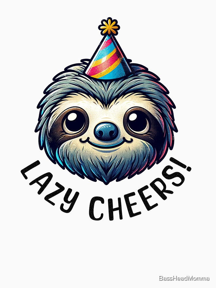 Sloth Lazy Cheers by BassHeadMomma