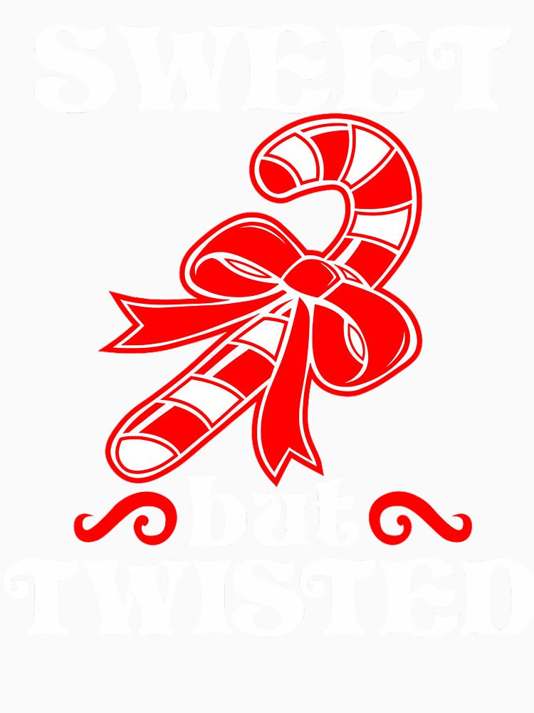 Candy Cane Sweet But Twisted Funny Christmas Short Sleeve by ireenefantien