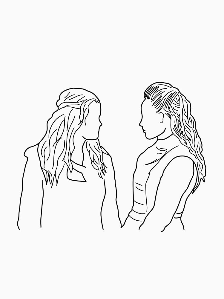 Clarke and Lexa by michalsaitowitz