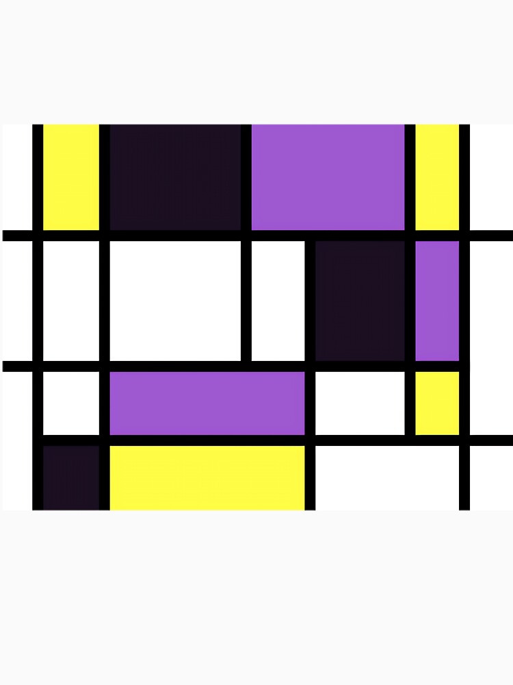 Nonbinary Pride Basic Lined Rectangles by vcywemjs41