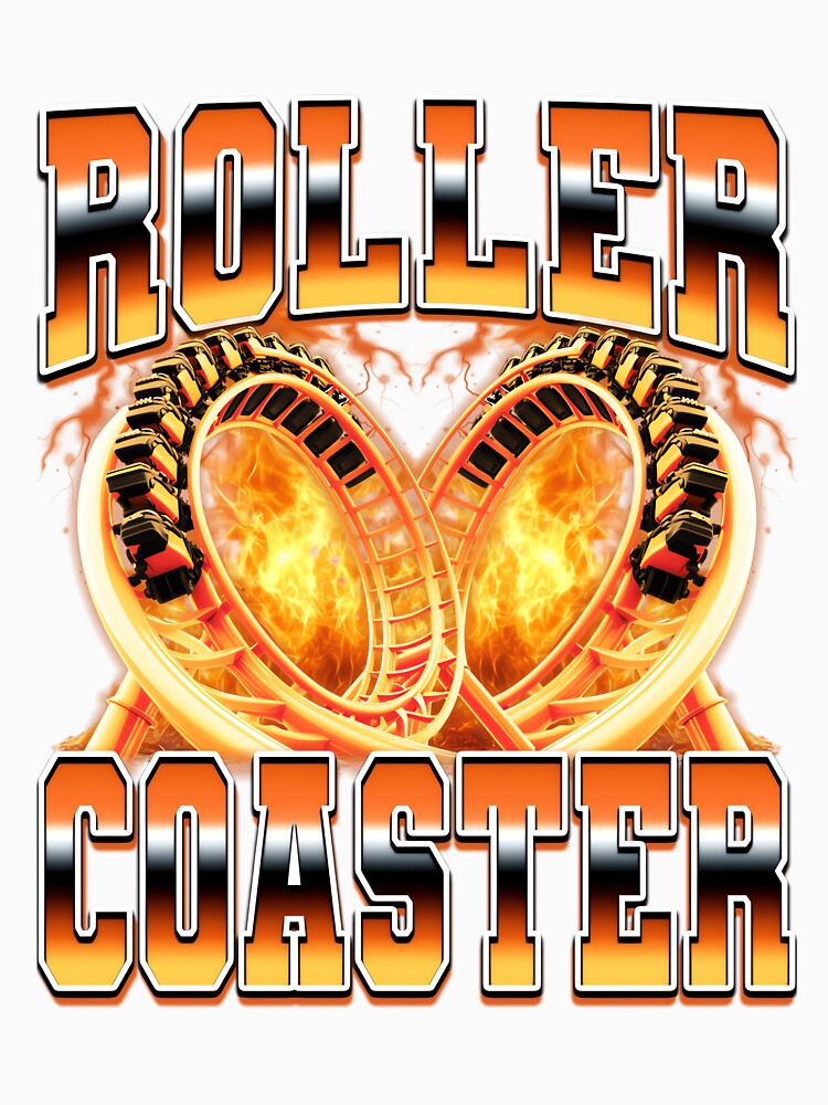 Roller Coaster Amusement Park 90s Bootleg Style by PaulTSchafer