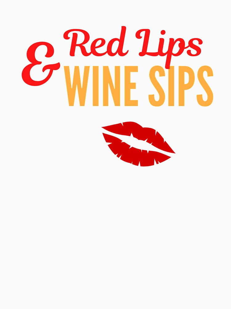 Red Lips Wine Sips by Vivoh12