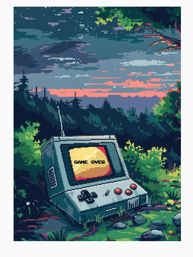 Pixel Retro Gaming – Nostalgic Arcade Tee by Hussar08