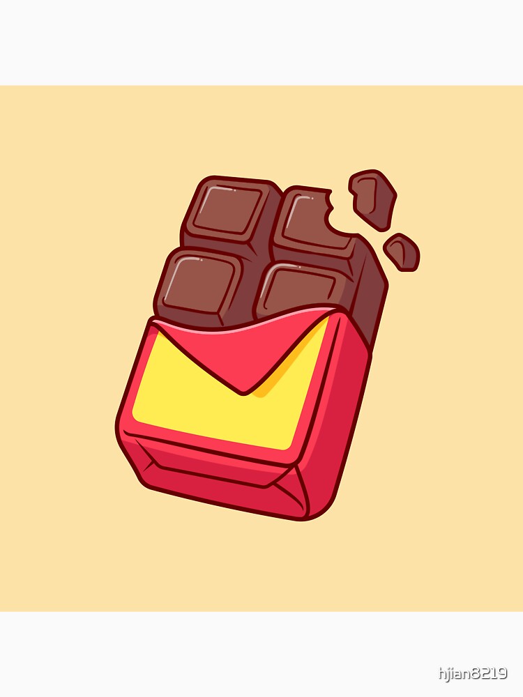Chocolate Bar Cartoon Vector Icon Illustration by hjian8219