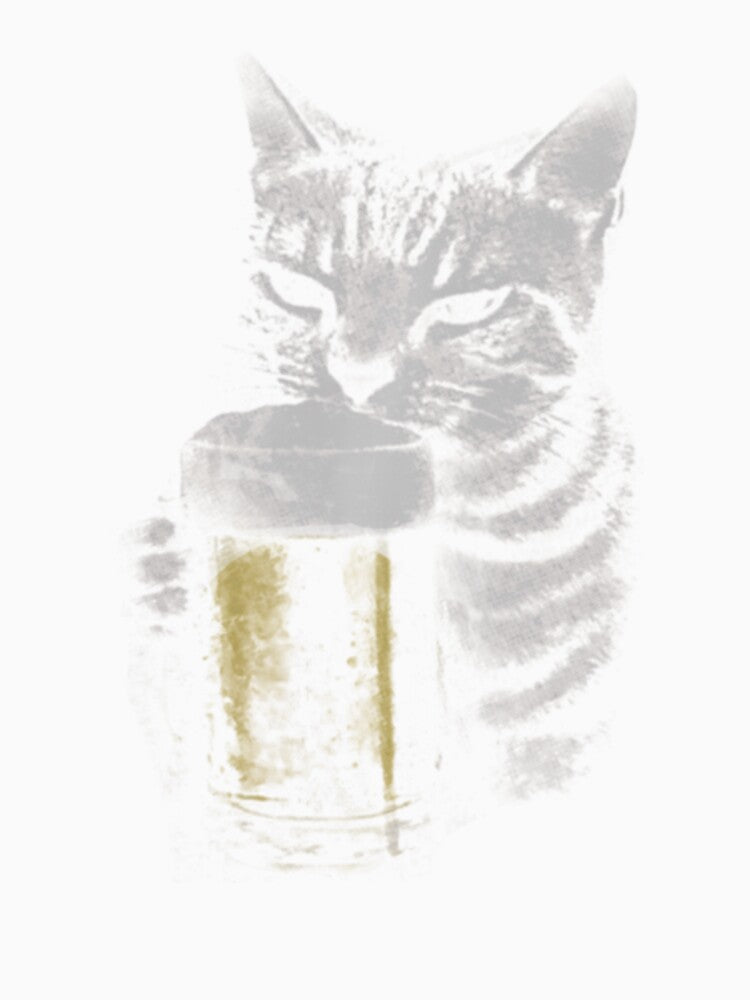 Cat Beer Y2k Vintage 90s Funny Cats Meme Fun Kitty Drunk by Malosortin