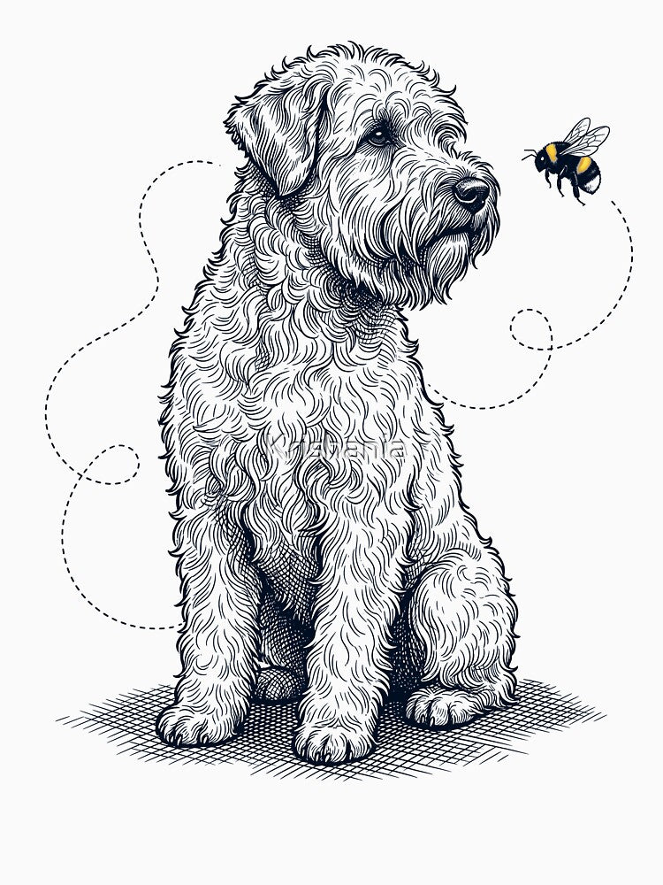 Soft Coated Wheaten Terrier Bumble Bee Honeybee Dog Lover by Kimberley King Art  King Art