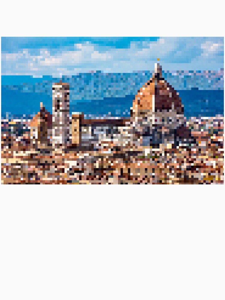 Pixelated Florence Cathedral by Potato Quality Prints
