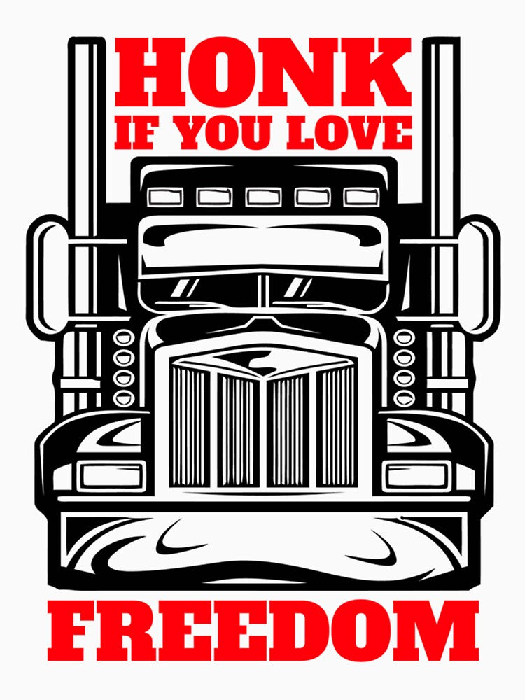 Honk If You Love Freedom Convoy 2022 Long Sleeve by JacksonKen