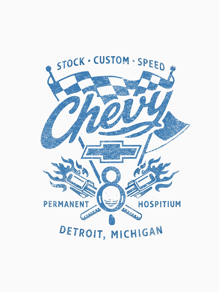 Chevy Racing T-Shirt by Matinez Pink