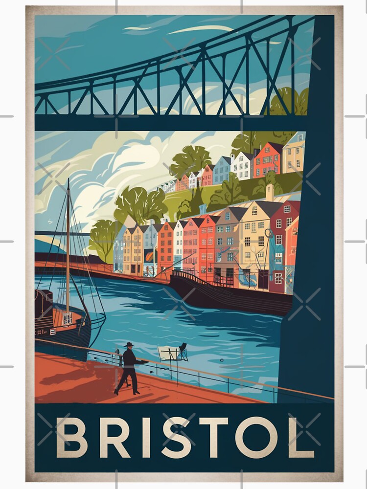 Bristol Vintage Travel Poster by TravelerRat
