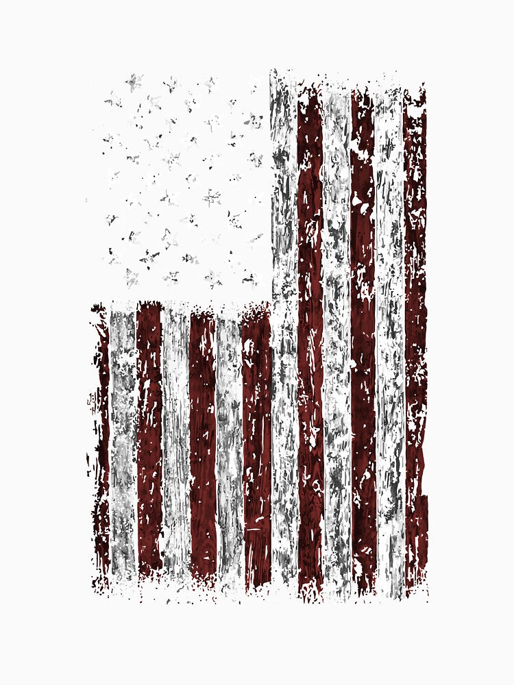 Vintage American Flag Long Sleeve Shirt Men Usa Flag T-Shirt by pourvasecandi