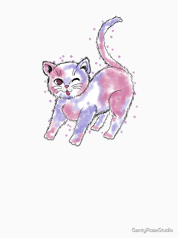Cotton Candy Kitty' by GantyRoseStudio