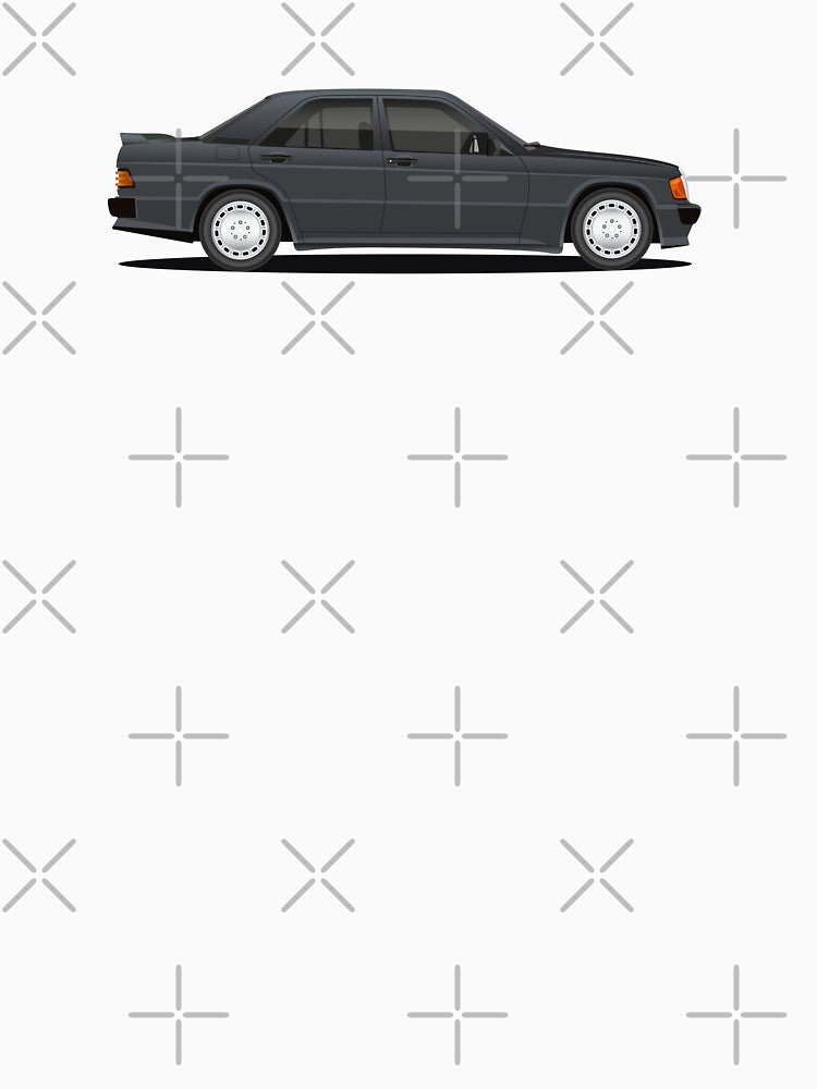 w201 black car art by ed-designs
