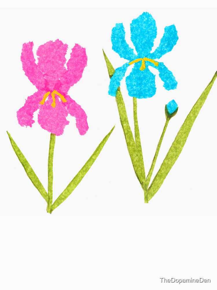 Torn Tissue Paper Irises by TheDopamineDen