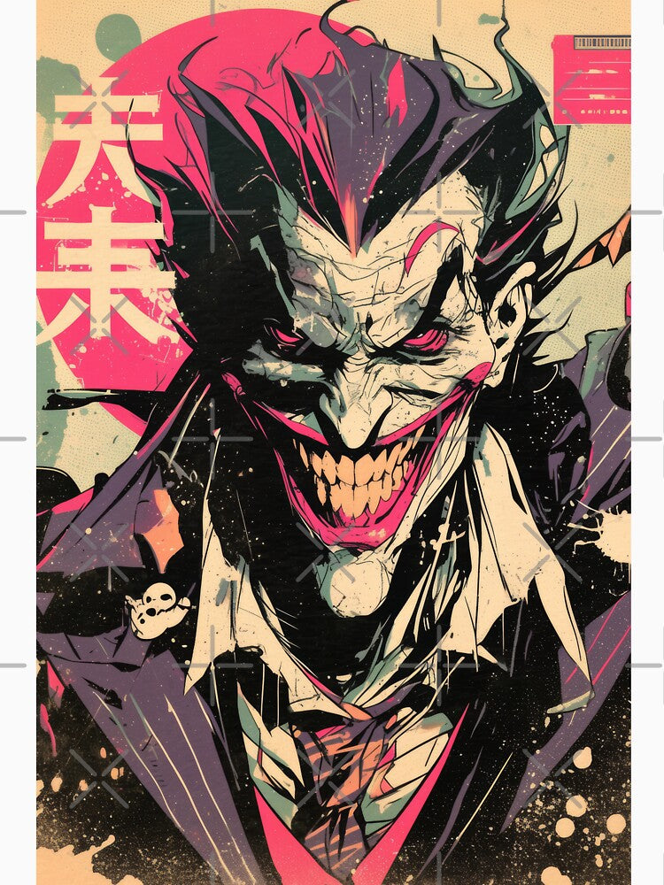 Joker Vintage Poster Evil Laugh by AnimeArsenalPrints