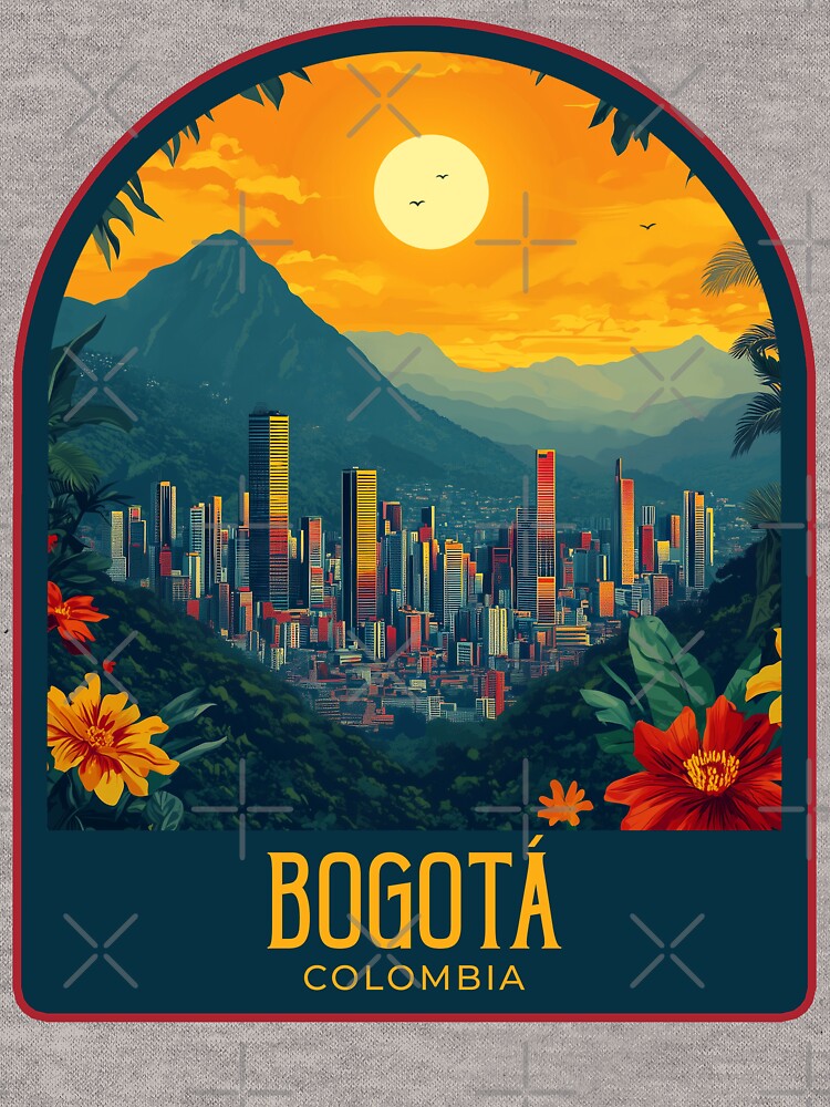 Bogotá Vintage Travel Illustration by HomeLivingCo
