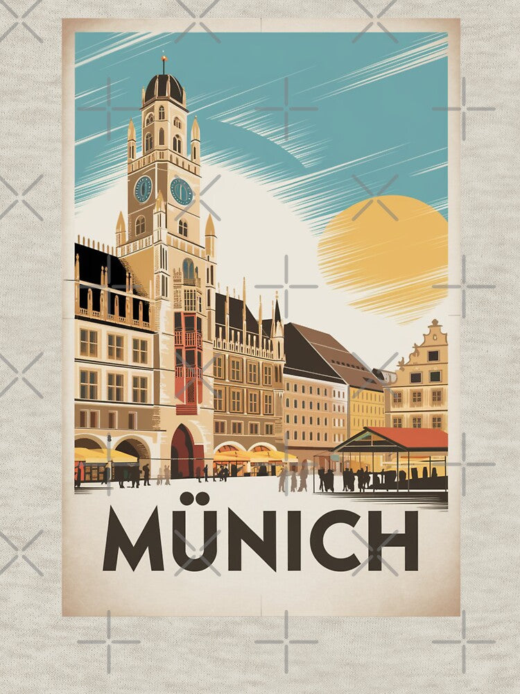 Munich Vintage Travel Poster by TravelerRat