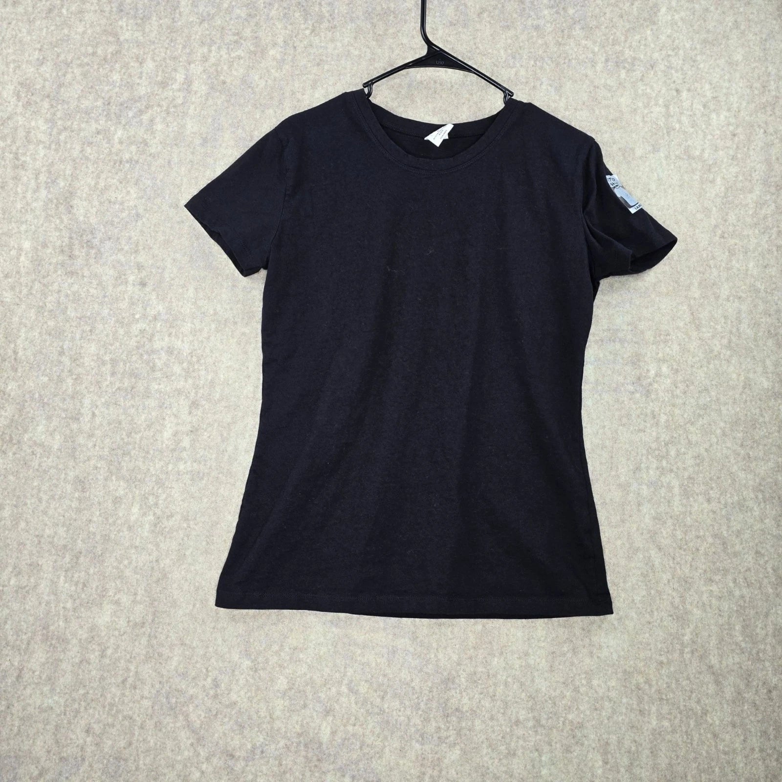 Fashion Gear Fitted Adult T-Shirt Black Large Cotton Crewneck Short Sleeves
