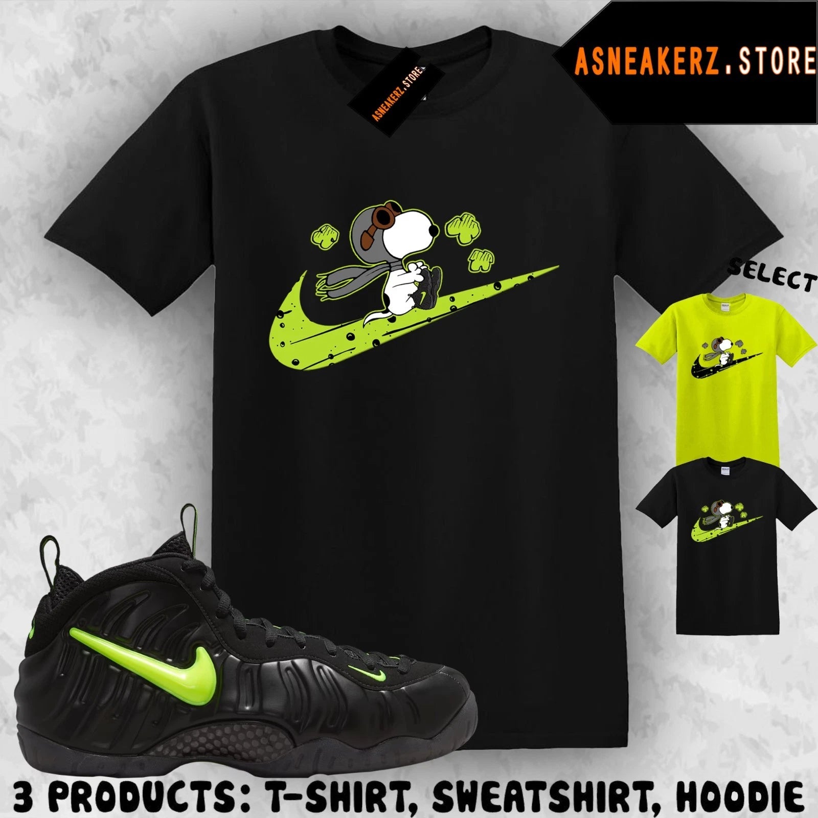 Shirt Match Foamposite Pro Voltage 2026 Sneaker Matching Tee Fly S Dog T-Shirt