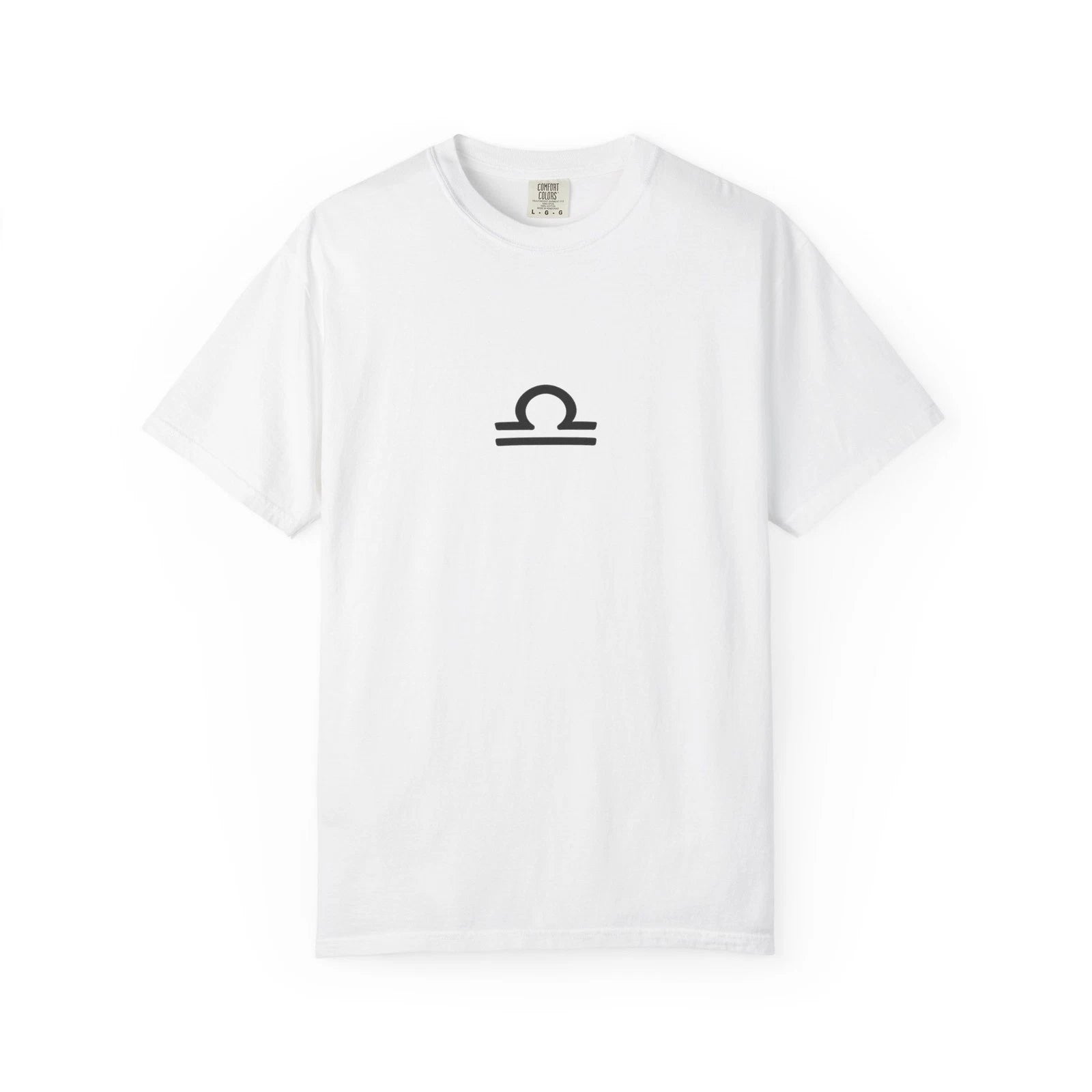 Libra Zodiac Symbol T-Shirt Minimalist Astrology Graphic Unisex Tee
